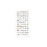 Nail Stickers | Happy featuring 72 colorful, fun designs including animals, space, and fruit for kids’ creative manicures.