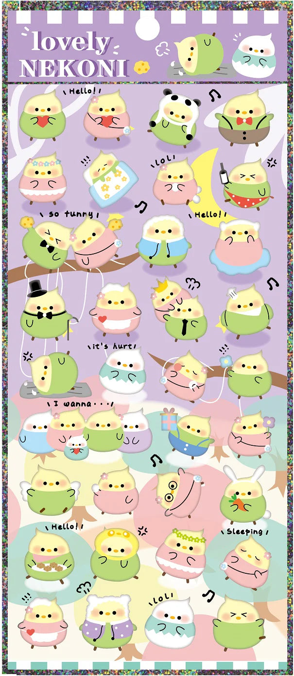 Parrot Nekoni Stickers