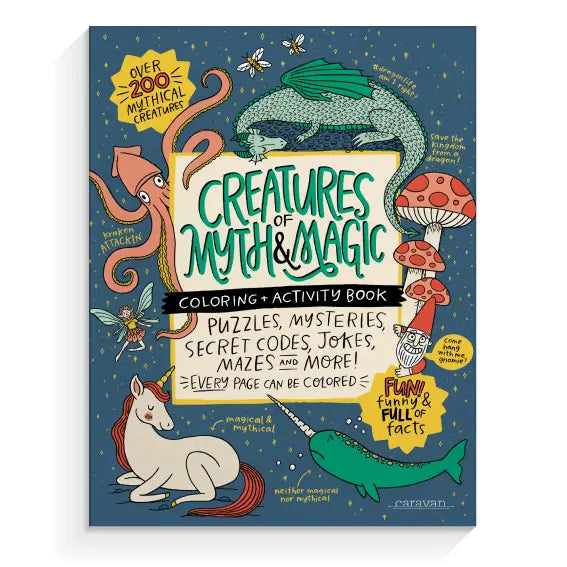 Creatures of Myth and Magic Coloring and Activity Book