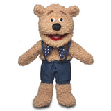 Bear in Overalls Puppet
