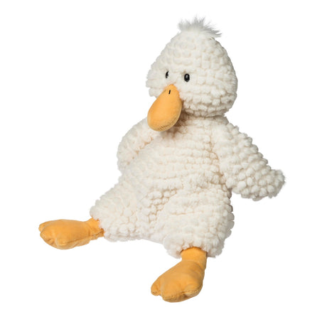 Snuggables Duck plush toy with soft textured fabric, weighted body, and huggable design perfect for toddlers and kids.