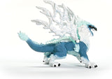 Eldrador Creatures | Ice Dragon figure with translucent icy wings, blue body, and fierce sharp teeth detail.