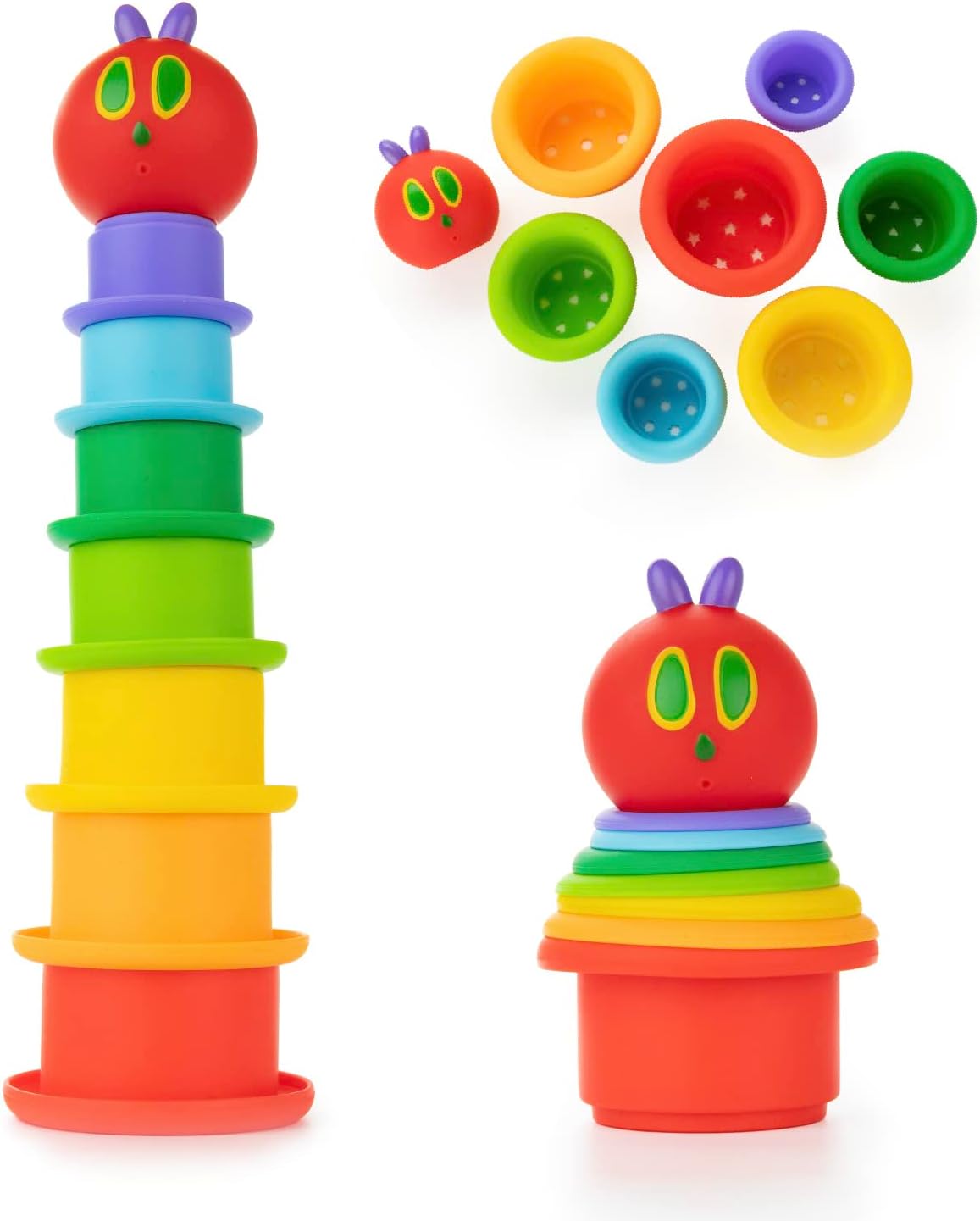 The Very Hungry Caterpillar Bath Stacking Cups