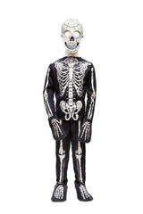 Skeleton Outfit | Size 5-6 featuring glow in the dark skeleton shirt, pants, gloves, shoes, and matching mask.