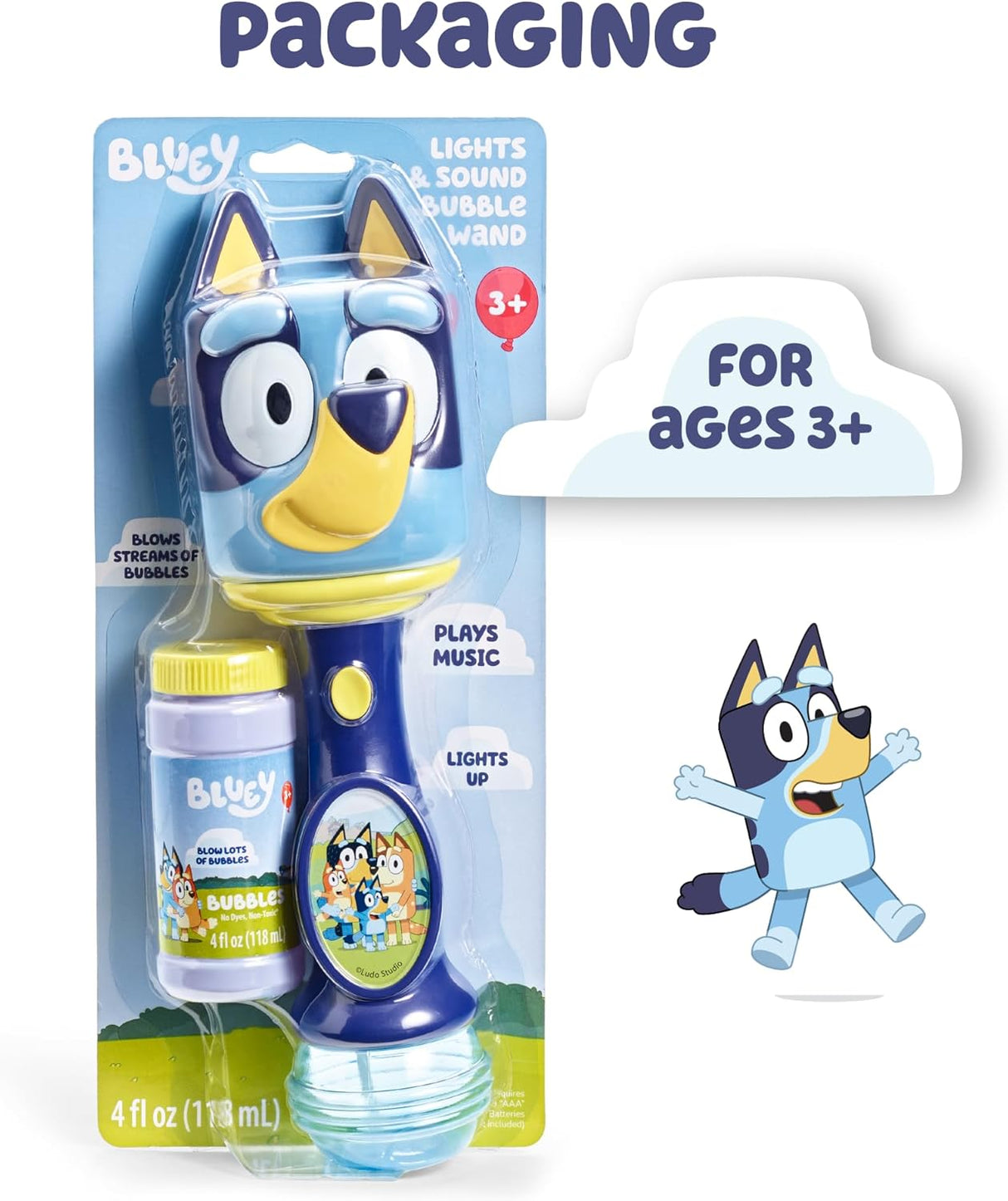 Bluey Lights & Sounds Bubble Wand