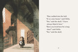 The Skull A Tyrolean Folktale page showing Otilla and the skull in a dimly lit stone hall with shadows.