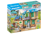 Playmobil Horses of Waterfall Waterfall Ranch toy set featuring stable, horses, and farm figures for imaginative play.