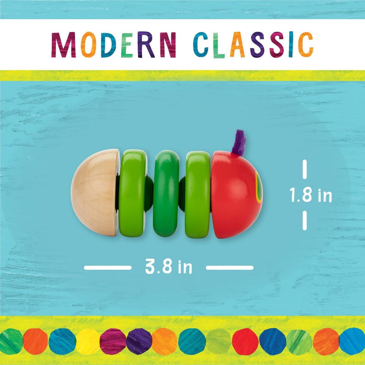 The Very Hungry Caterpillar Wood Fidget Toy