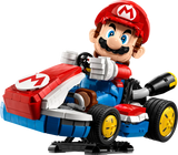 Mario Kart Mario & Standard Kart model with posable Mario figure in red kart on a display stand.