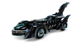 LEGO Super Heroes DC Batman Forever Batmobile with detailed interior, molded windshield, and Batman minifigure display.
