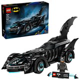 Super Heroes DC Batman Forever Batmobile LEGO set with detailed Batmobile model and Batman minifigure, 909 pieces.