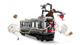 Super Heroes Marvel Spider-Man vs Doc Ock Subway Train Scene with Spider-Man and Doc Ock minifigures battling on a subway train.