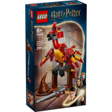 LEGO Harry Potter Fawkes: Dumbledore's Phoenix building set with posable phoenix figure, Sorting Hat, and Sword of Gryffindor.