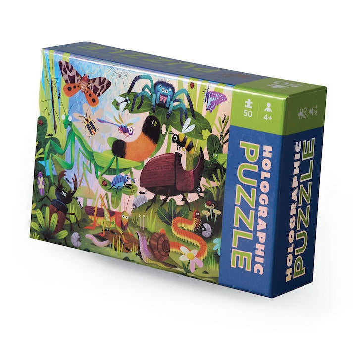 50pc Backyard Bugs Holographic Puzzle