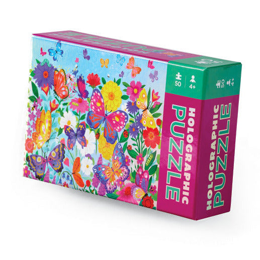 50pc Butterfly Garden Holographic Puzzle