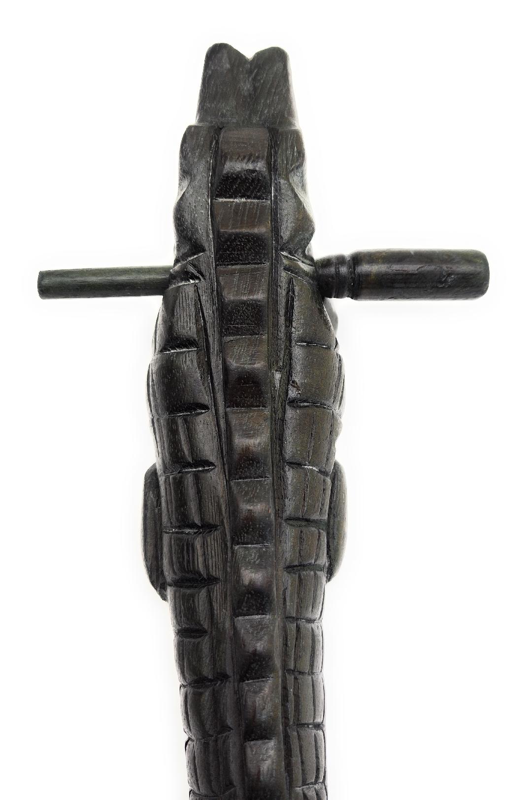 Wooden Croaking Alligator