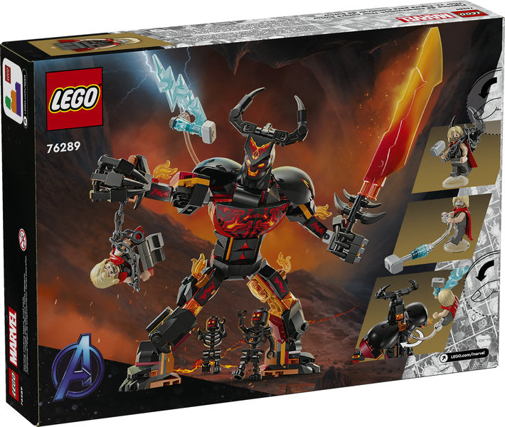 Super Heroes Marvel Thor vs Surtur Construction Figure