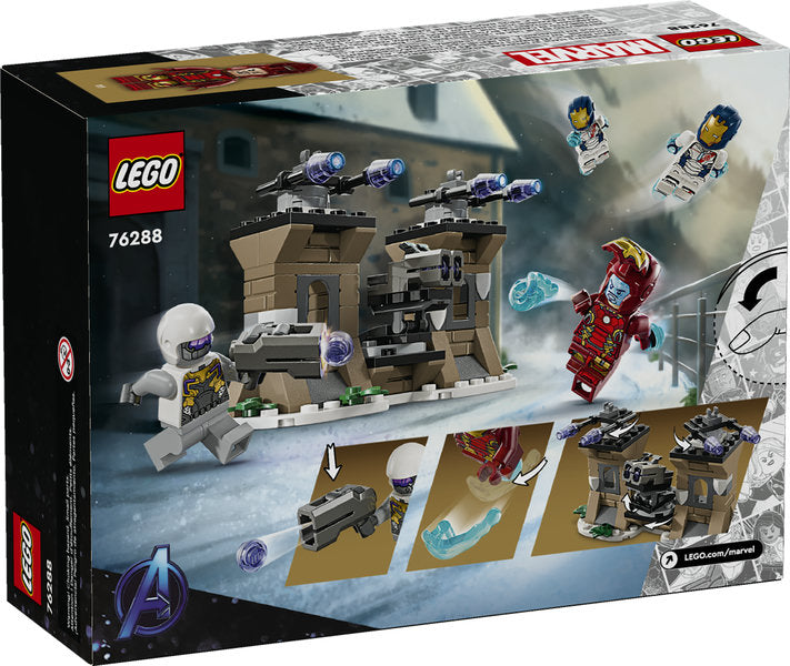 Super Heroes Marvel Iron Man & Iron Legion vs Hydra Soldier LEGO set with minifigures and action battle features.
