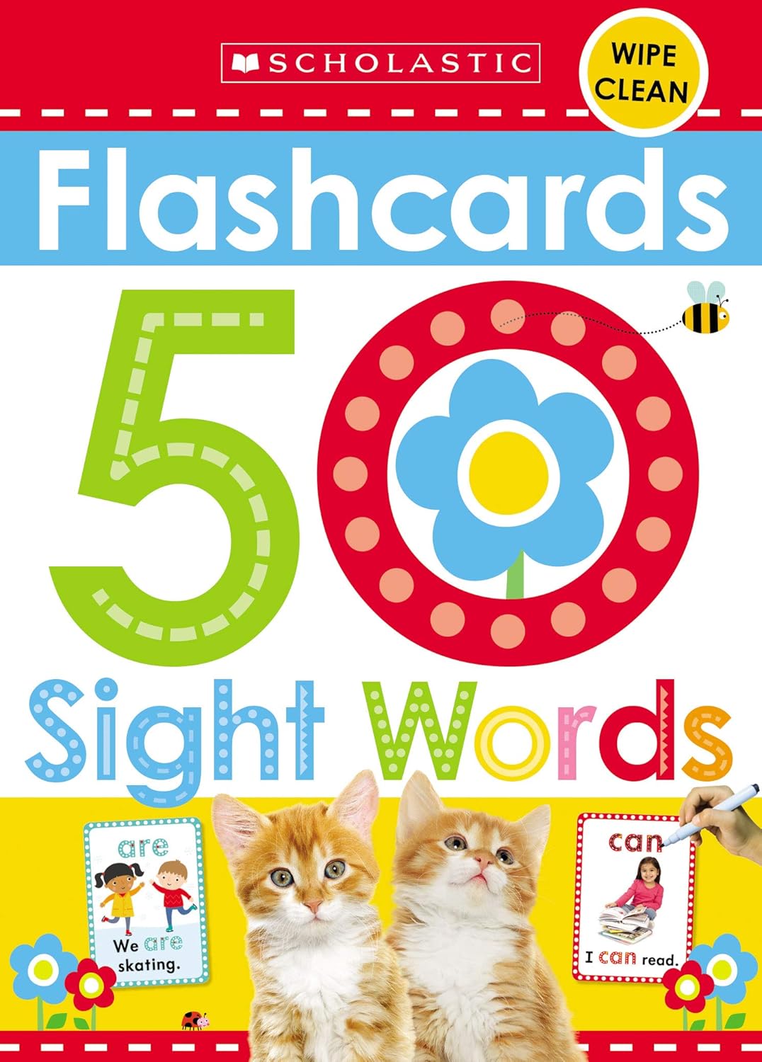 Flashcards Wipe Clean 50 Sight Words