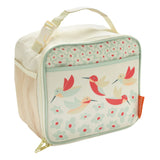 Super Zippee Lunch Tote | Hummingbird with colorful hummingbirds and flowers, insulated and kid-friendly design.
