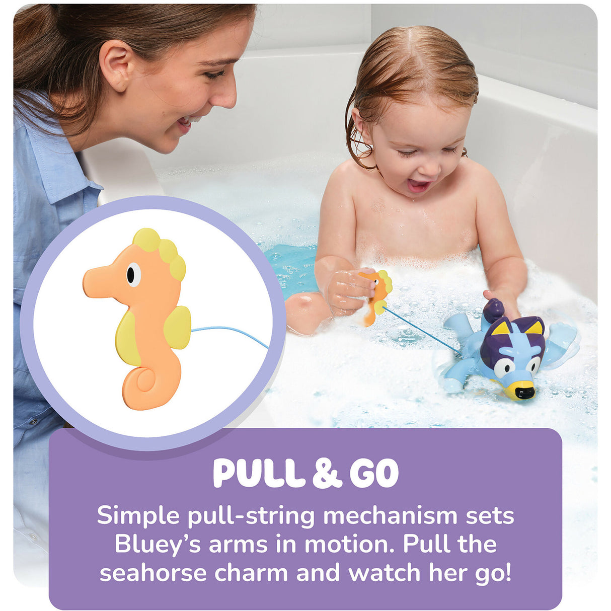 Swimming Bluey