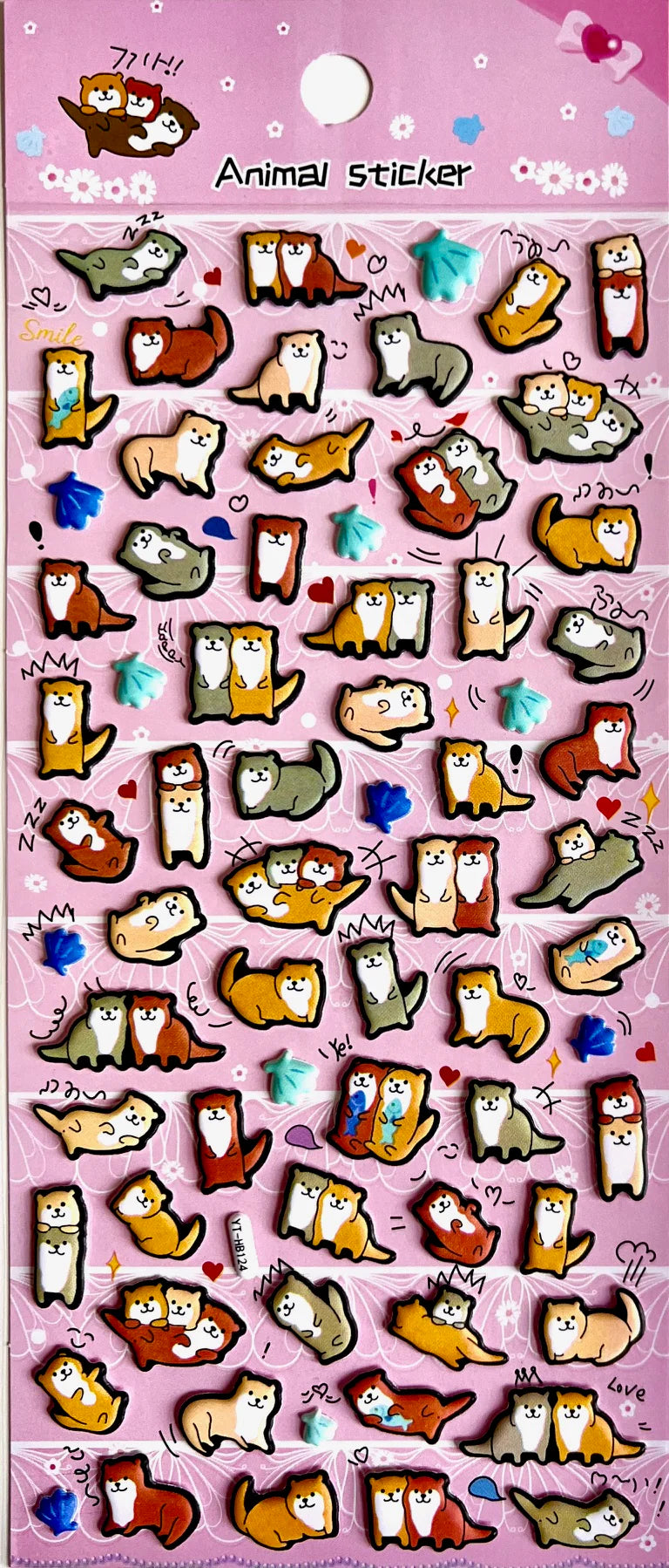 Otter Puffy Stickers
