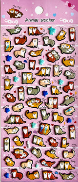 Otter Puffy Stickers