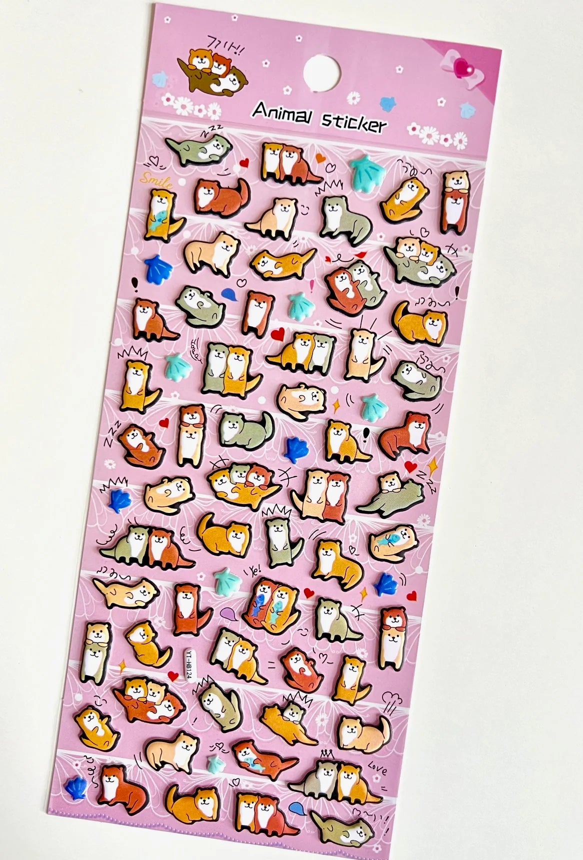 Otter Puffy Stickers