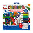 Colortopia Color by Number | Epic Adventures kit with 2 boards, paint markers, and stands for beginner painters.