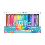 Rainbow Sparkle Watercolor Gel Crayons
