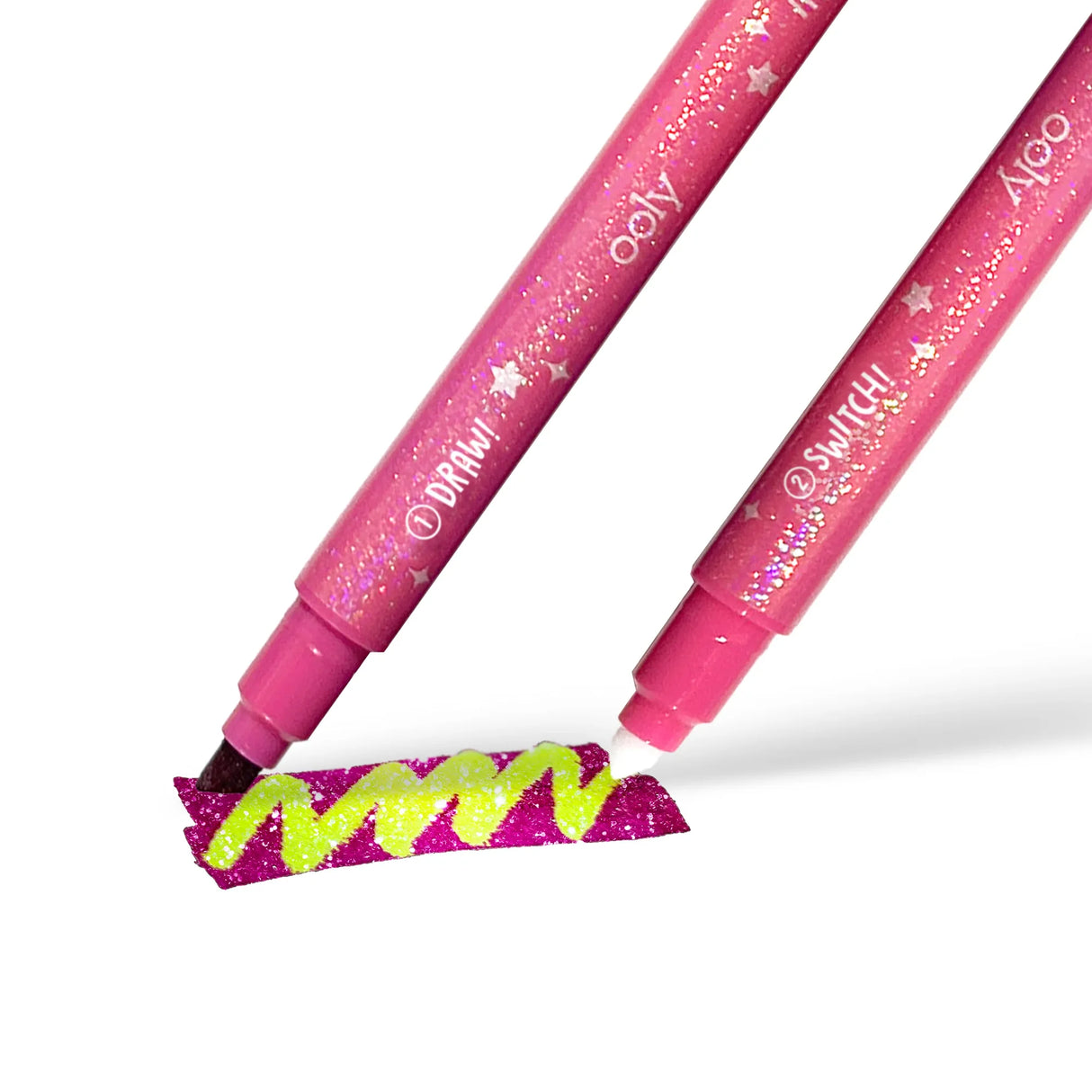 Switch-eroo Sparkle Glittery Color Changing Markers