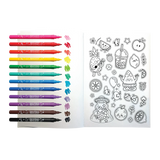 Yummy Yummy Scented Coloring Kit with 10 colorful fruit-scented markers and a hidden pattern coloring book.