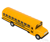 School Bus | 7-Inch die-cast toy with pull back action and functional doors, perfect for kids ages 3 and up.