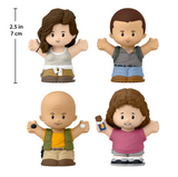 Little People Lost set featuring 4 collectible figurines of Kate, Jack, Locke, and Hurley standing 2.5 inches tall.