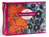 Playing Cards | Autumn Abundance boxed pair with floral artwork, metallic gilded edges, and two 52-card decks plus jokers.