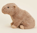 Plush Warmies | Capybara microwavable stuffed animal filled with lavender for soothing warmth and comfort.