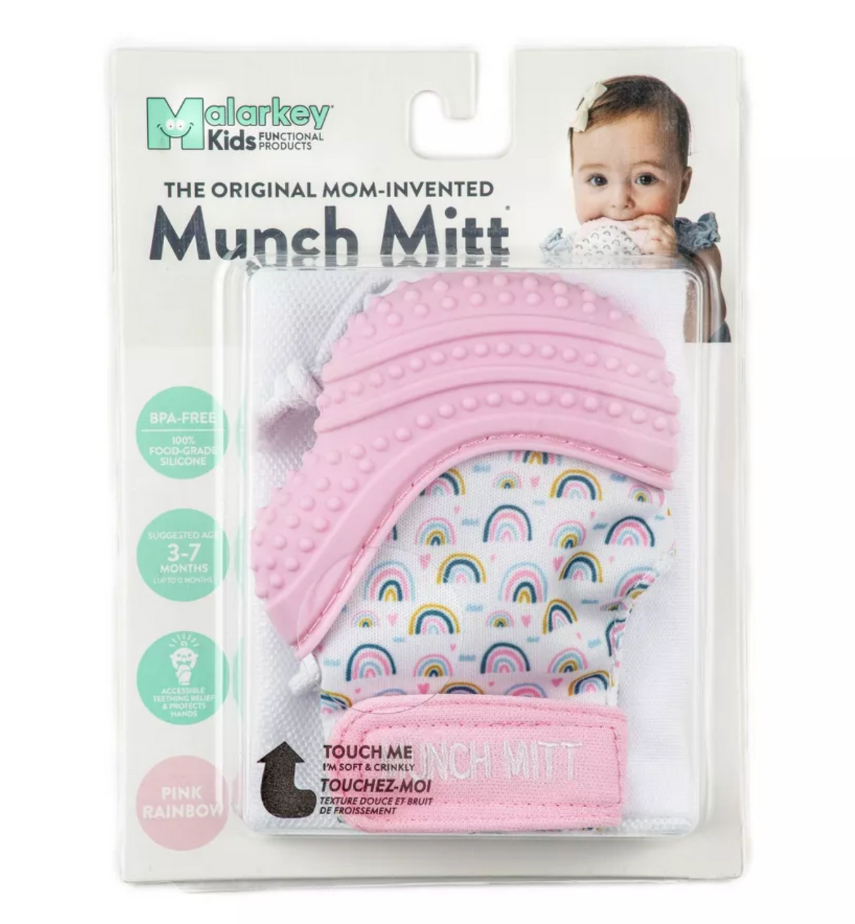 Munch Mitt | Pink Rainbow
