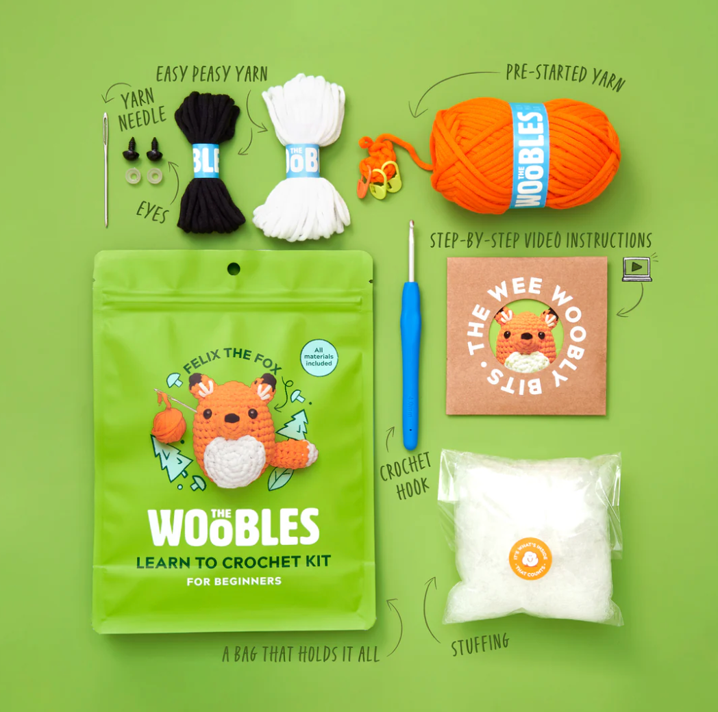 The Woobles Crochet Kit | Felix the Fox