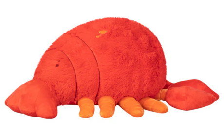 Plush lobster toy in bright red with soft texture, measuring 20x11x7 inches, perfect for all ages – Lobster product.