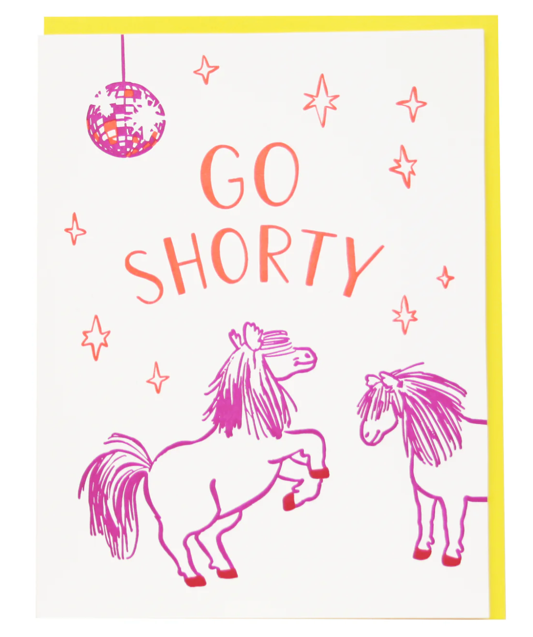 Go Shorty Dancing Ponies Card