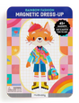 Magnetic Rainbow Fashion Tin featuring colorful mix-and-match magnetic dress-up for creative kids ages 4 and up.