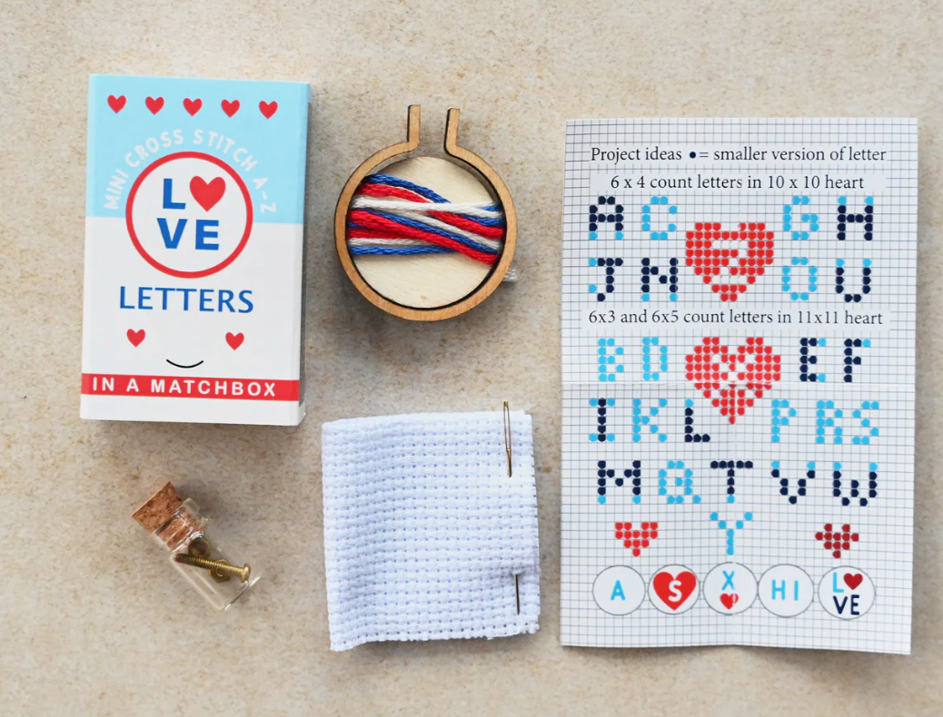 Love Cross Stitch Matchbox