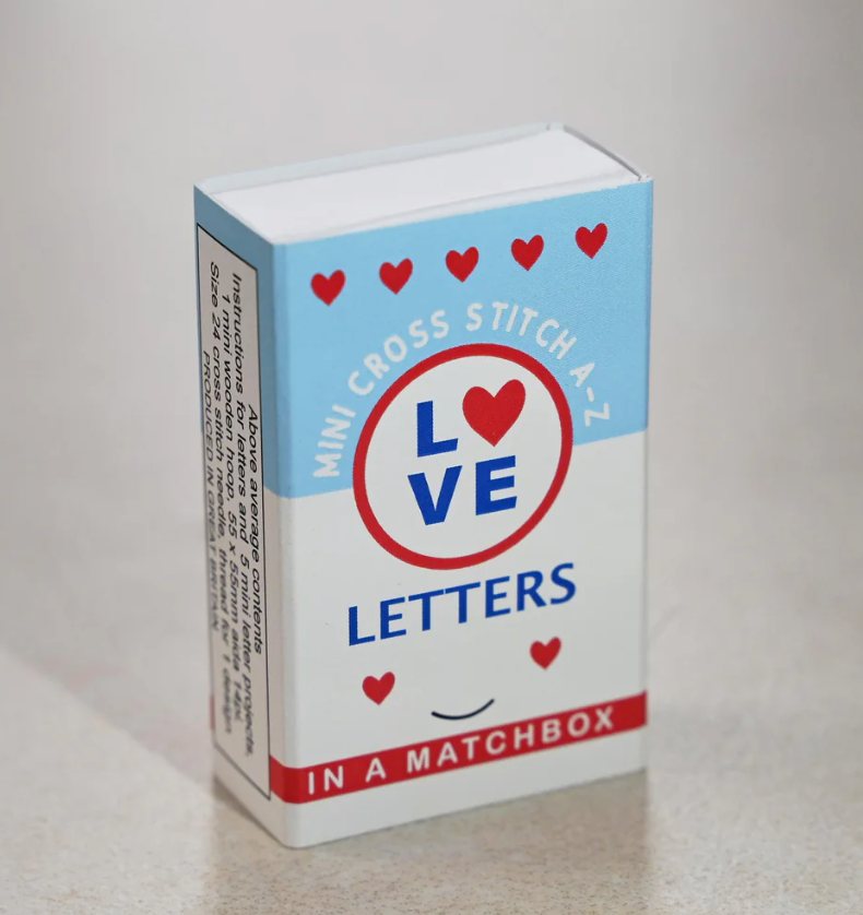 Love Cross Stitch Matchbox