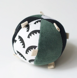 Organic Taggy Ball with Rattle | Jungle Leaves