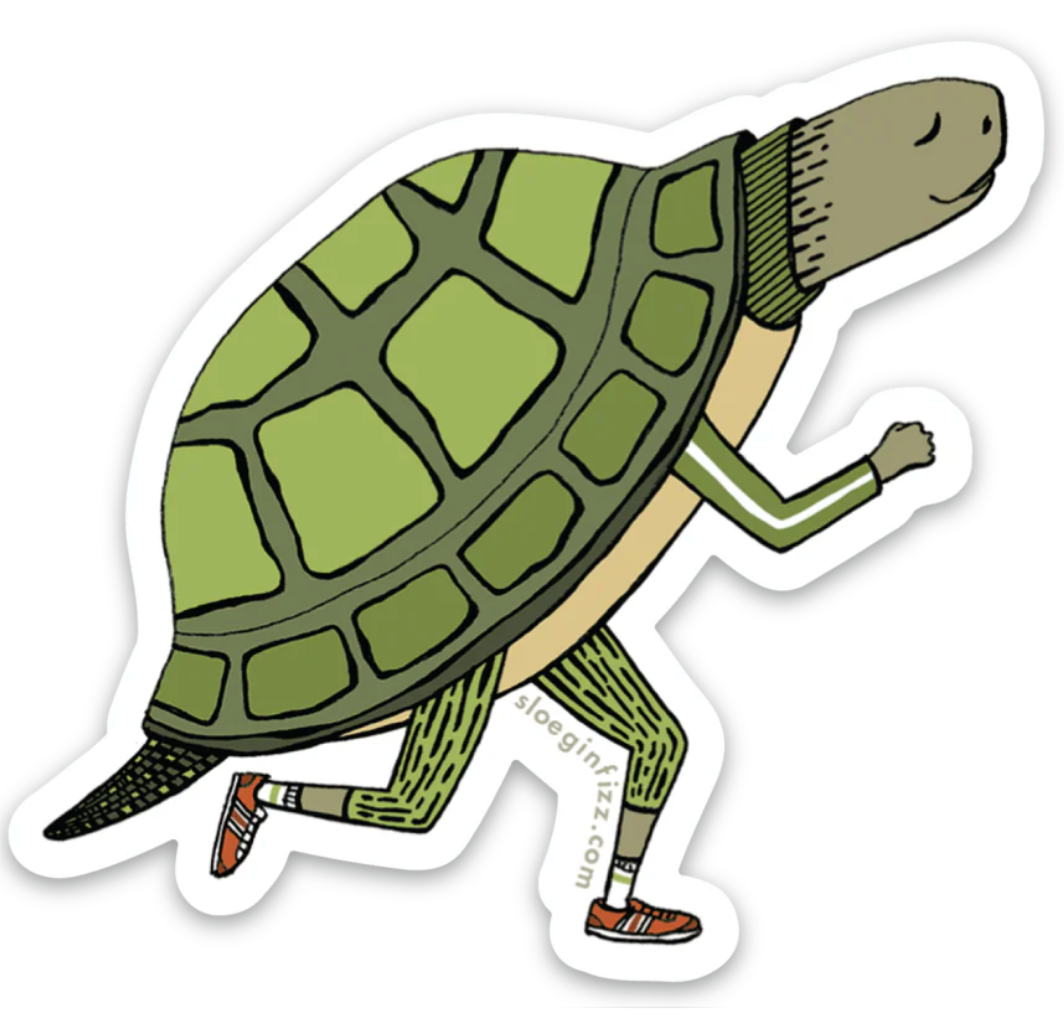 Running Turtle Sticker