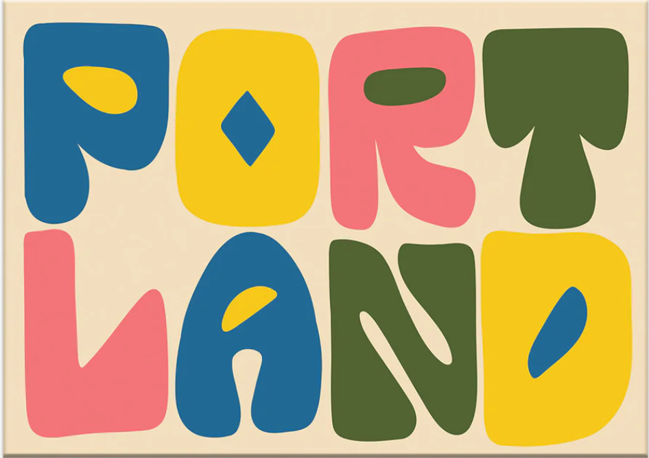 Portland Colorblock Magnet