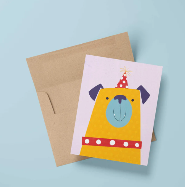 Party Pug Birthday Card