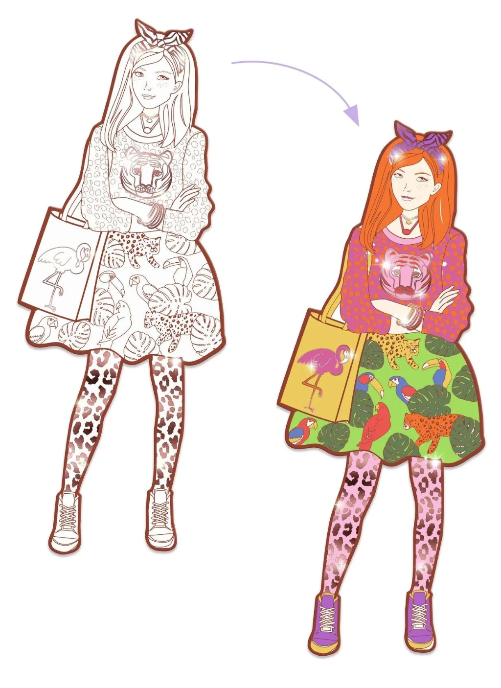 Les Demoiselles Fashion Coloring | Nina & Friends