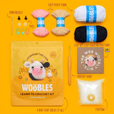 The Woobles Crochet Kit | Lavender the Cow