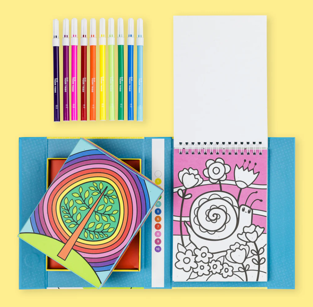 Color by Number | Rainbow Garden
